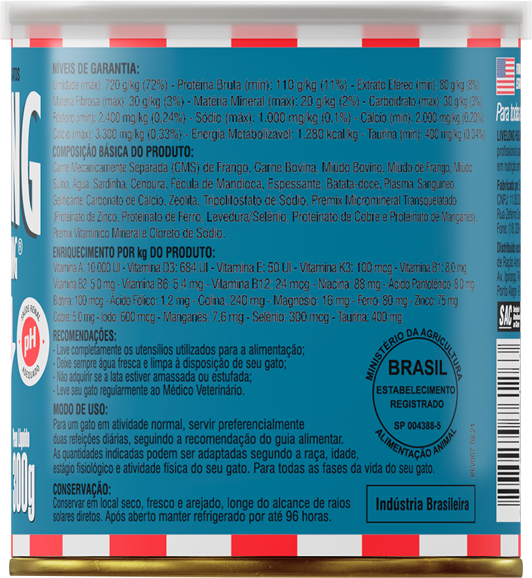 Alimento Natural Livelong Delícias do Mar para Gatos - 300 g