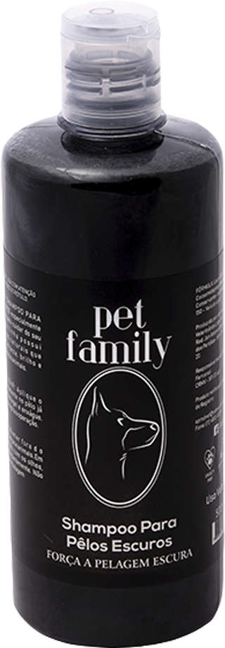 Shampoo Pet Family Pelos Escuros para Cães e Gatos - 500 mL