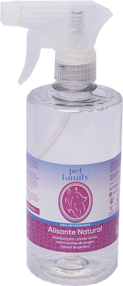 Desembaraçante Pet Family Alisante Natural para Cães e Gatos - 500 mL