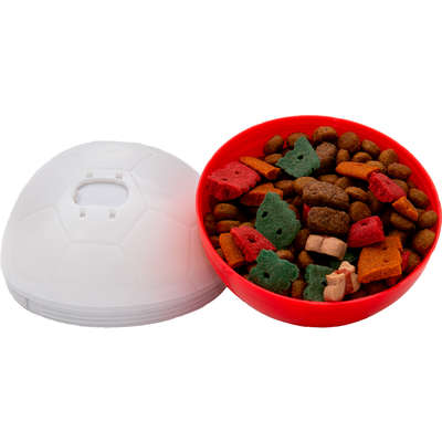 Brinquedo Amicus Crazy Ball Vermelho e Branco para Cães e Gatos