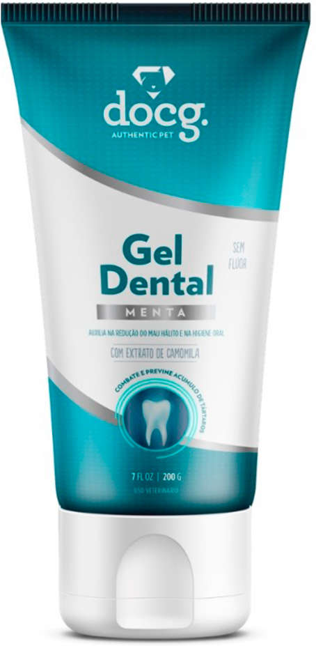 Gel Dental docg. Menta para Cães e Gatos - 200 g