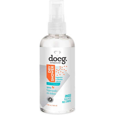 Higienizador de Dobras docg. Dry Shower para Cães e Gatos