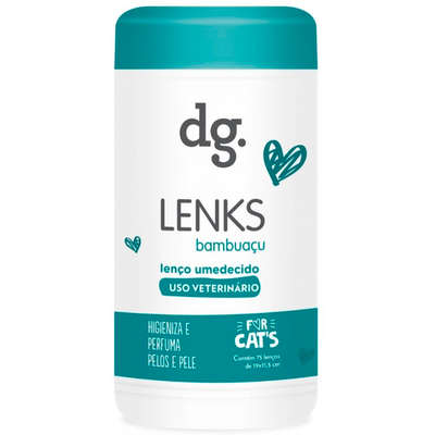 Lenço Umedecido docg. Lenks Bambuaçu para Gatos