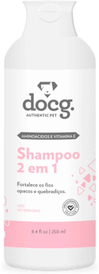 Shampoo docg. 2 em 1 Vitamina E para Cães e Gatos - 250 mL