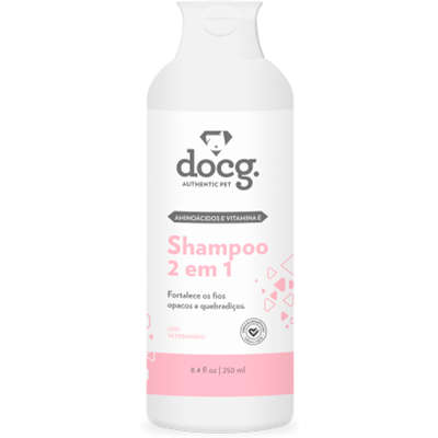 Shampoo docg. 2 em 1 Vitamina E para Cães e Gatos