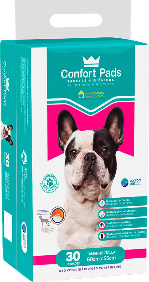 Tapete Higienico Confort Pads 60 cm - 30 Unidades