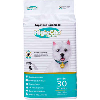 Tapetes Higiênicos HigieCão soft care para Cães de Pequeno Porte