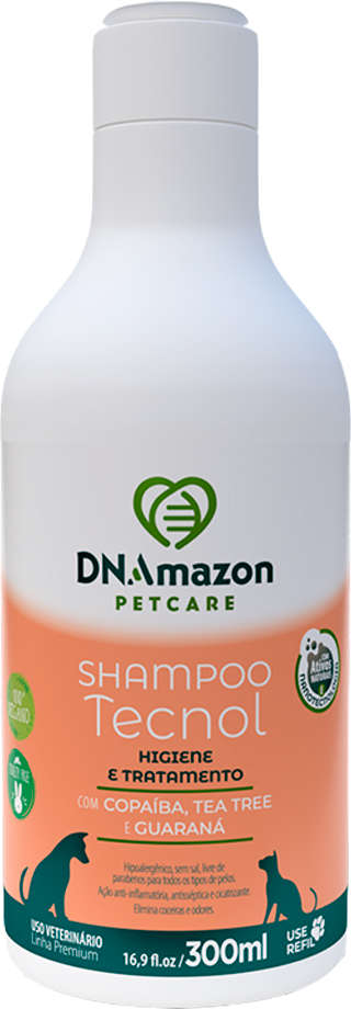 Shampoo DNAmazon Tecnol para Cães e Gatos - 300 mL