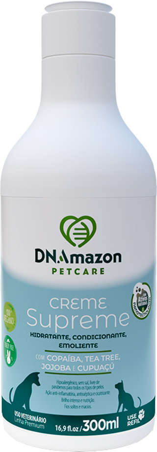 Creme Condicionador DNAmazon Supreme para Cães e Gatos - 300 mL