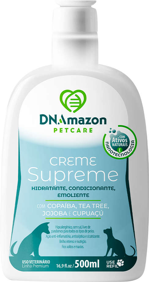 Creme Condicionador DNAmazon Supreme para Cães e Gatos - 500 mL