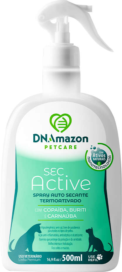 Spray Secante DNAmazon Sec. Active para Cães e Gatos - 500 mL