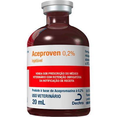 Sedativo Dechra Aceproven 0,2% Injetável para Cães