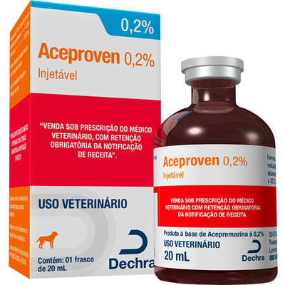 Sedativo Dechra Aceproven 0,2% Injetável para Cães