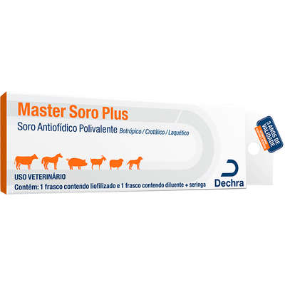 Soro Antiofídico Dechra Master Soro Plus para Cães