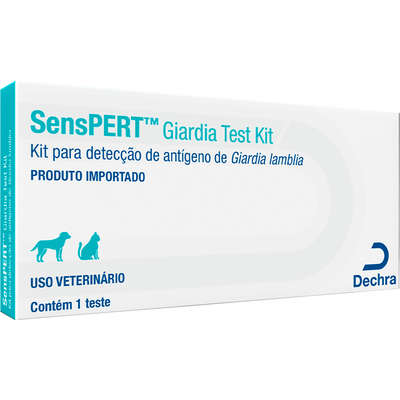 Teste Rápido Dechra SensPERT Giardia para Cães e Gatos