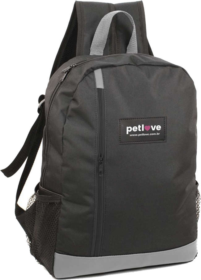 Mochila para Notebook Petlove Preta e Cinza - Tam. Único