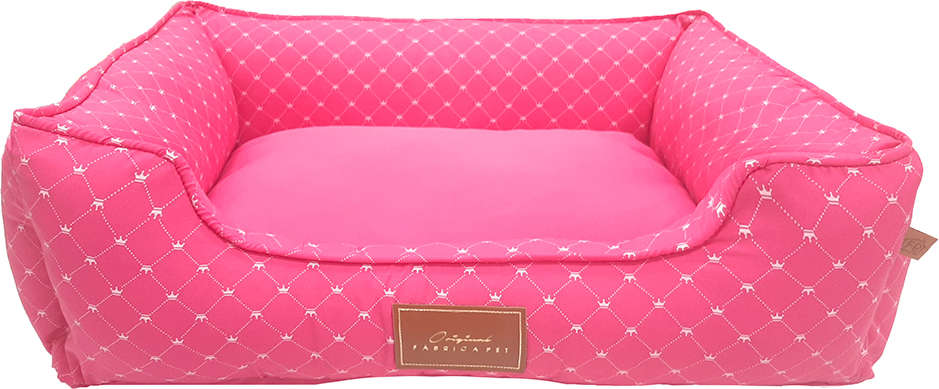 Cama 2 em 1 Fábrica Pet Coroa Pink - Tam. G
