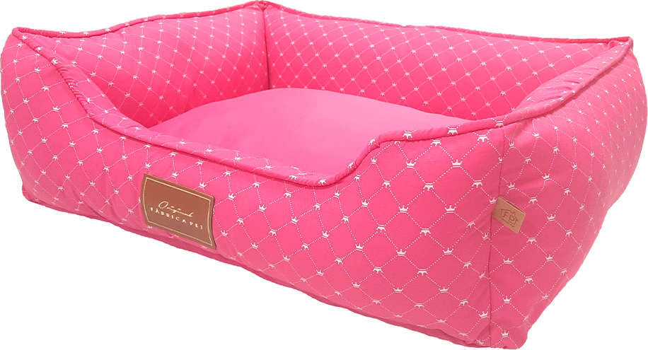 Cama 2 em 1 Fábrica Pet Coroa Pink - Tam. G