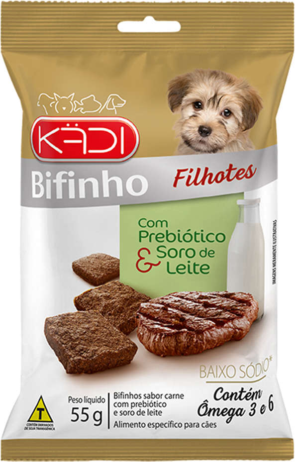 Bifinho 8in1 para Cães Filhotes Sabor Carne - 55g