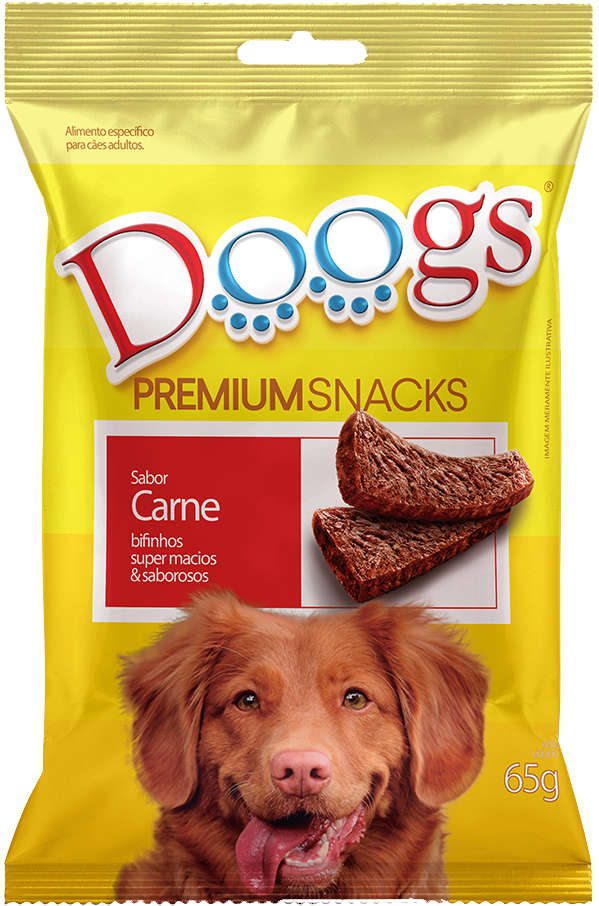 Bifinho Doogs Premium para Cães Adultos Sabor Carne - 65g
