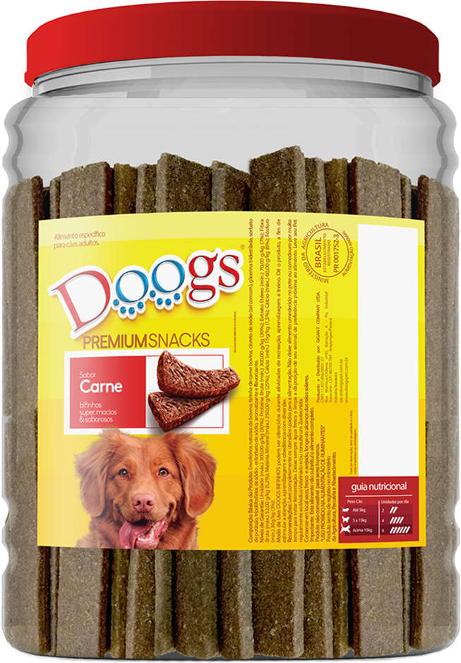 Bifinho Doogs Premium para Cães Adultos Sabor Carne - 2,5Kg