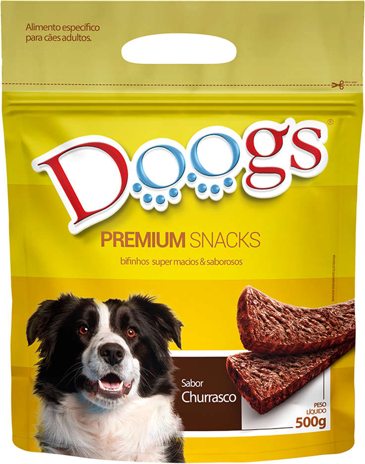 Bifinho Doogs Premium para Cães Adultos Sabor Churrasco - 1Kg