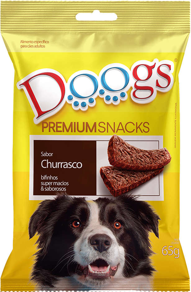 Bifinho Doogs Premium para Cães Adultos Sabor Churrasco - 65g