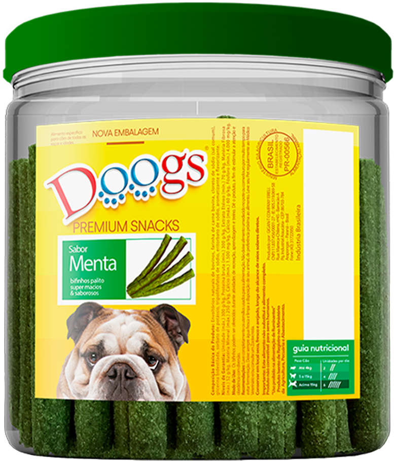 Bifinho Doogs Premium para Cães Adultos Sabor Menta - 1Kg