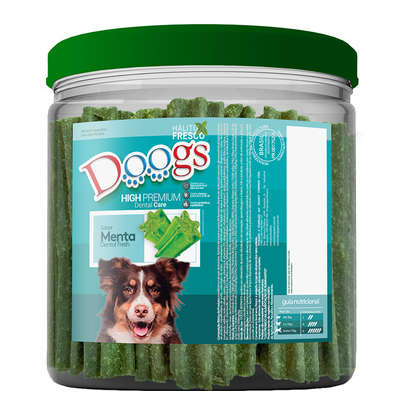 Petisco em Pote Doogs High Premium para Cães Adultos Sabor Menta