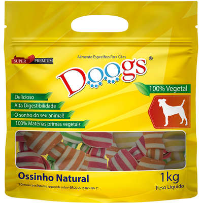 Osso Doogs Colorido Nó Médio 5/6 para Cães