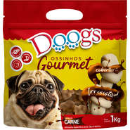 Osso Doogs Gourmet para Cães Adultos Porte Grande Sabor Carne - 1Kg