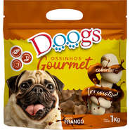 Osso Doogs Gourmet para Cães Adultos Porte Grande Sabor Frango - 1Kg
