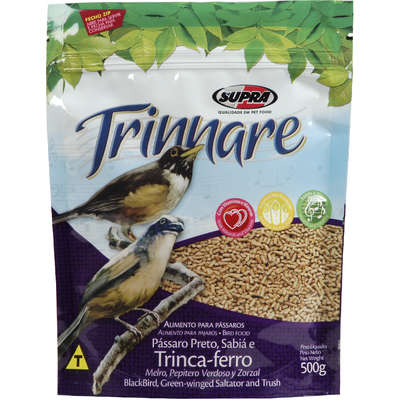 Ração Trinnare para Pássaro Preto, Sabiá e Trinca Ferro