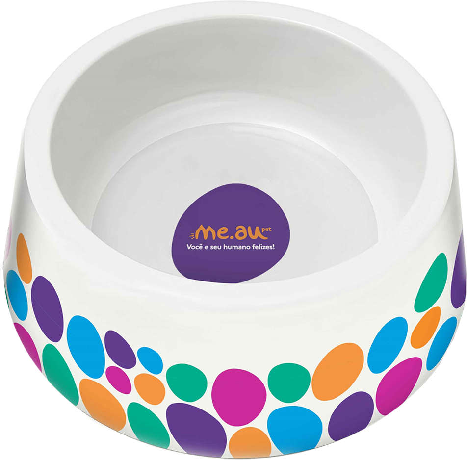 Comedouro Meau Bolinhas - 630 mL