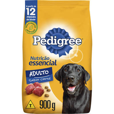 Ração Seca Pedigree Nutrição Essencial Carne para Cães Adultos Raças Médias e Grandes