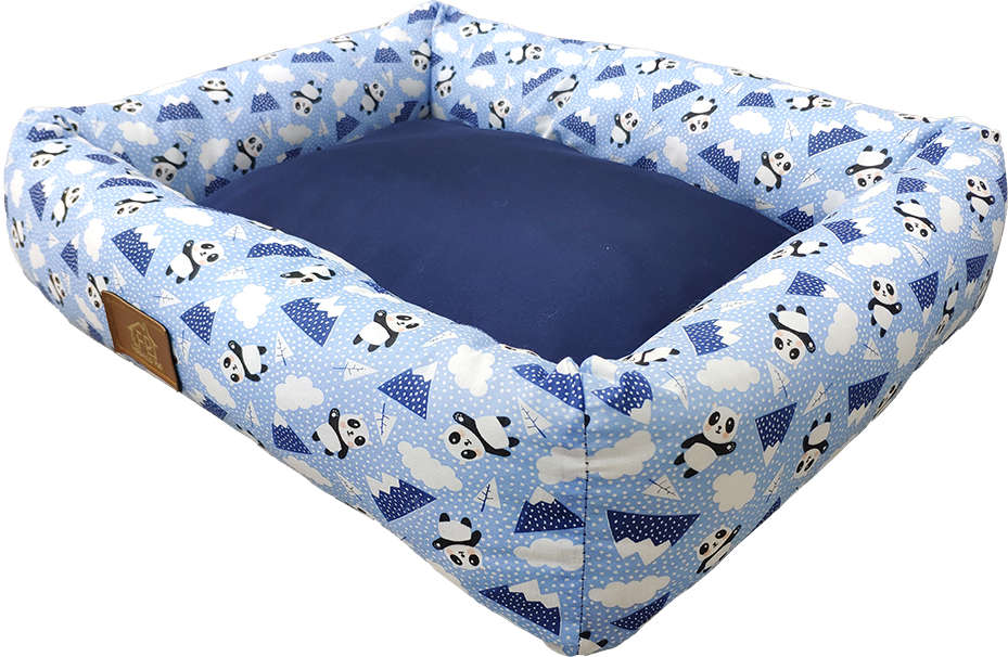 Cama Panda Azul - Tam. G