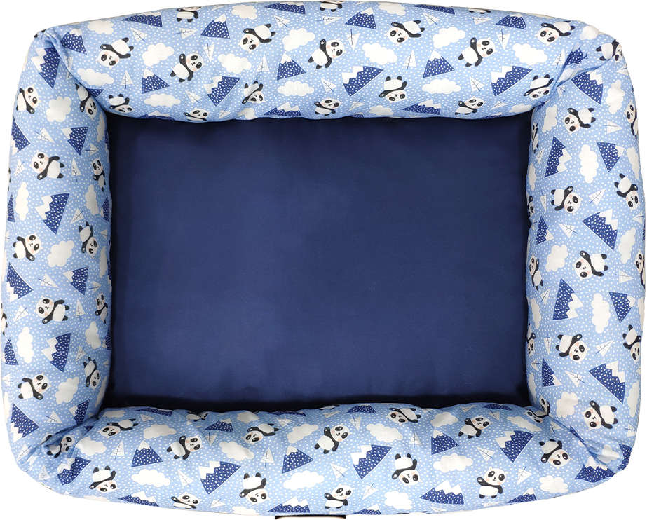 Cama Panda Azul - Tam. G