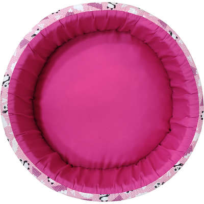 Cama Redonda Panda Rosa