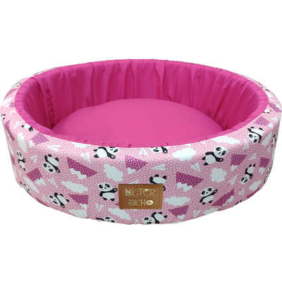 Cama Redonda Panda Rosa