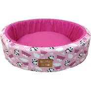 Cama Redonda Panda Rosa - Tam. M