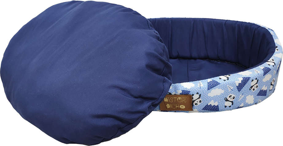 Cama Europa Panda Azul - Tam. GG