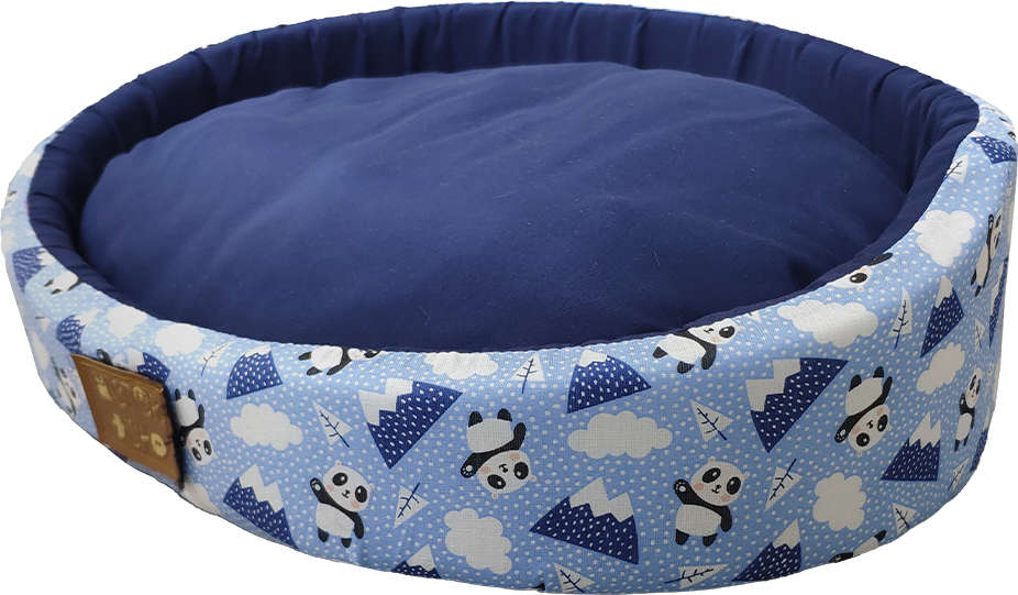 Cama Europa Panda Azul - Tam. GG