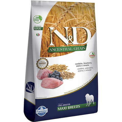 Ração Farmina N&D Ancestral Grain Cordeiro Cães Adultos Raças Grandes