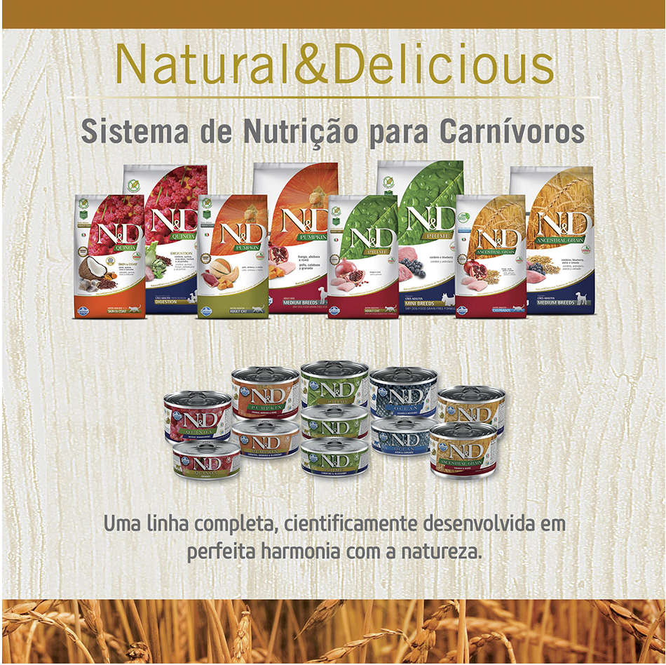 Ração Farmina N&D Ancestral Grain Cordeiro Cães Adultos Raças Médias - 10,1Kg
