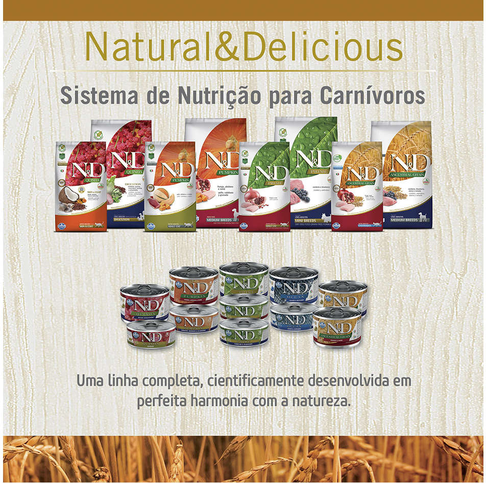Ração Farmina N&D Ancestral Grain Frango Cães Idosos Raças Pequenas - 2,5Kg