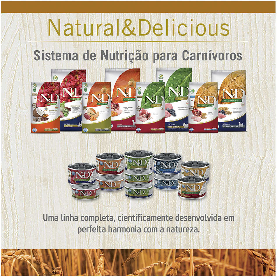 Ração Farmina N&D Ancestral Grain Frango Gatos Adultos - 7,5Kg