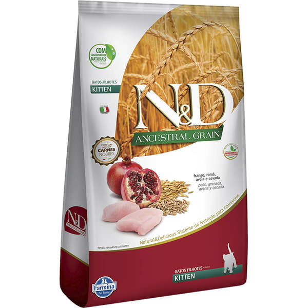 Ração Farmina N&D Ancestral Grain Frango Gatos Filhotes