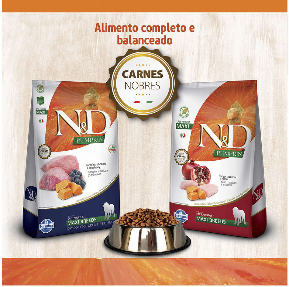 Ração Farmina N&D Pumpkin Frango para Cães Adultos de Raças Grandes - 10,1Kg