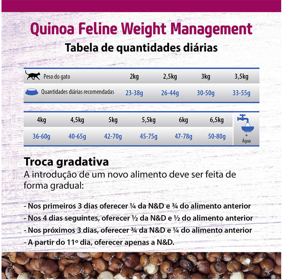 Ração Farmina N&D Quinoa Weight Management Cordeiro para Gatos Adultos - 7,5Kg
