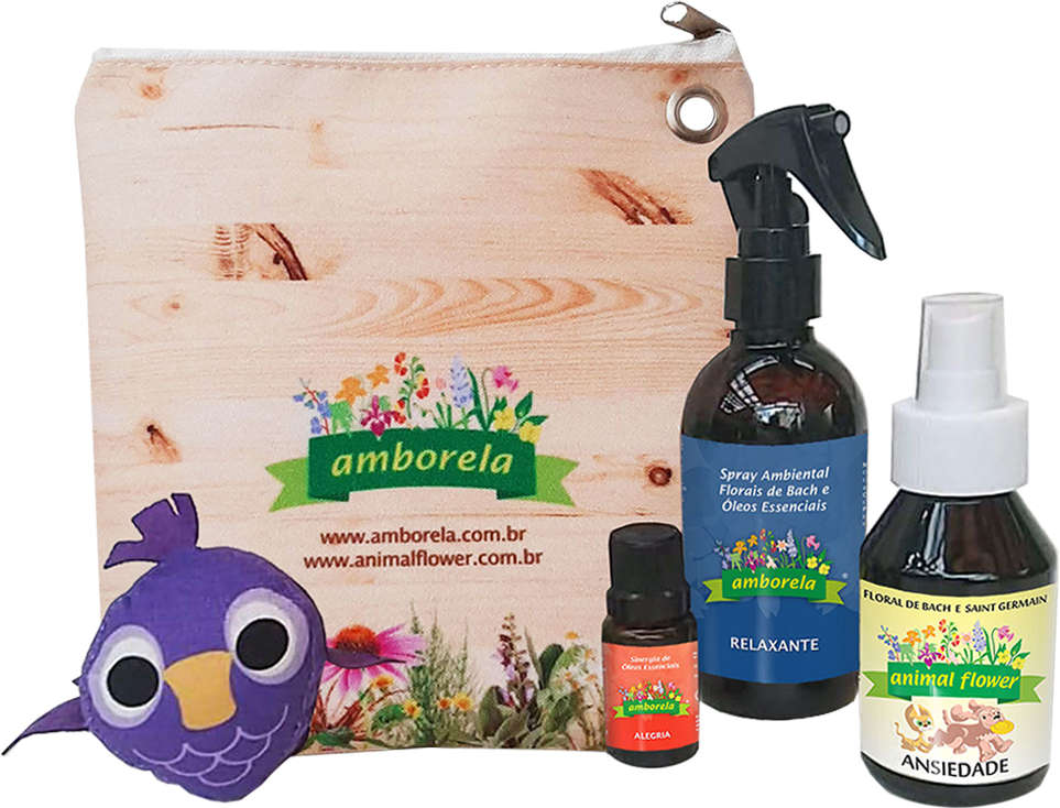 Kit Animal Flower Gato Zen Roxo - Kit